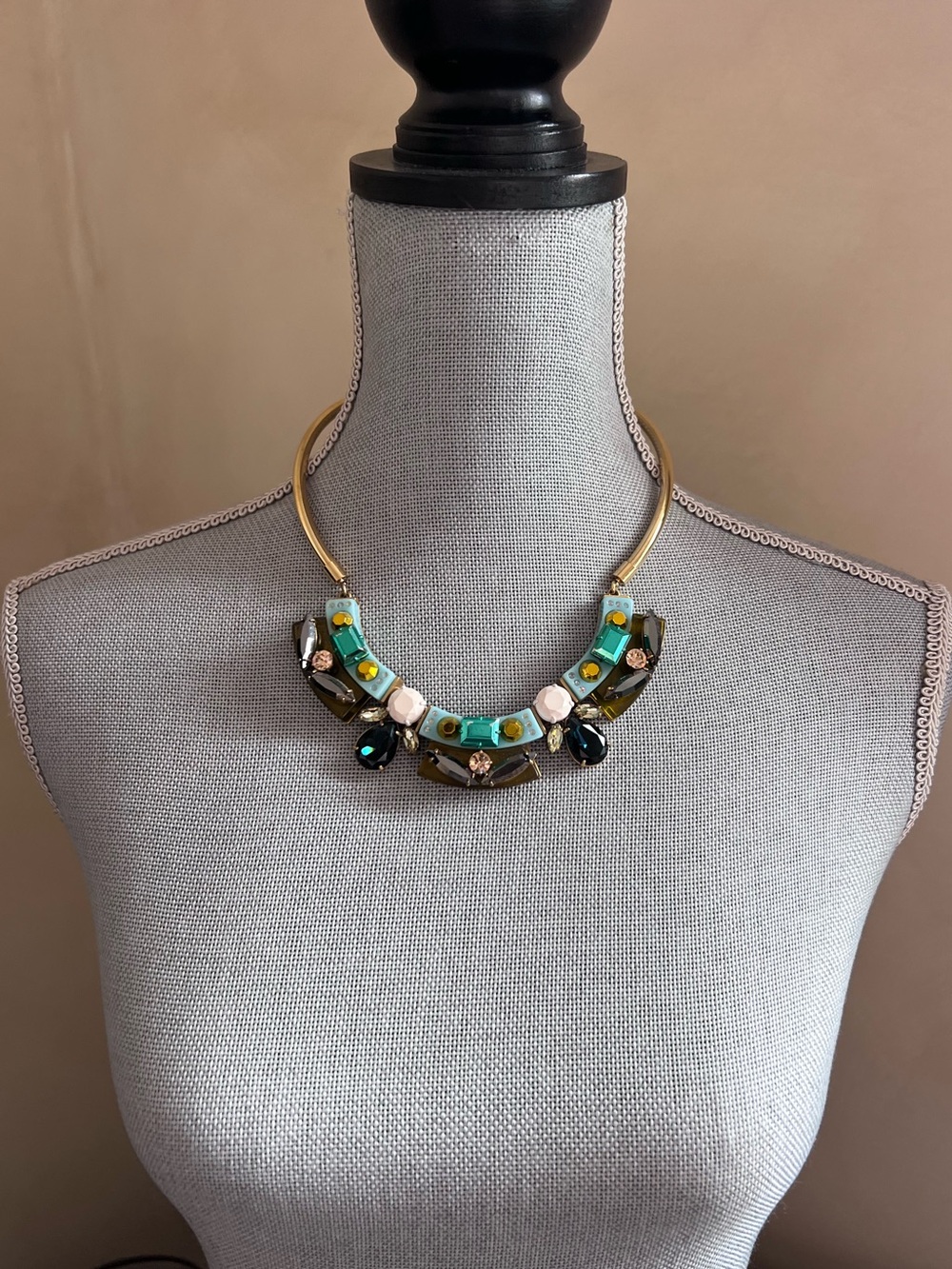J.Crew Rhinestone Chocker Necklace - Picture 2 of 6